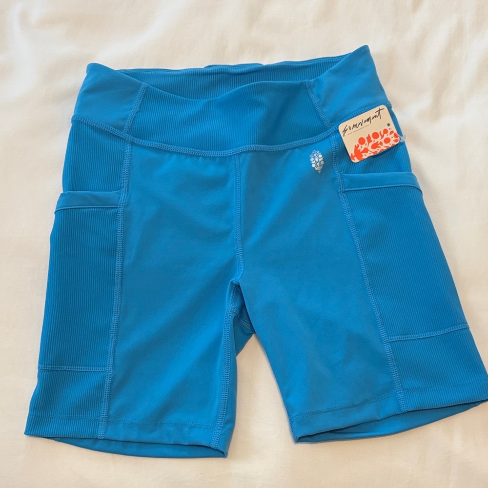 FP Movement by Free People Blue Bike Shorts